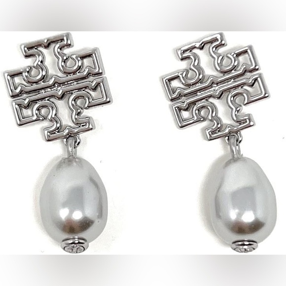 NWT Tory Burch Britten Pearl Drop Earrings - Picture 1 of 1